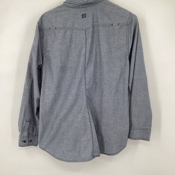Womens 5.11 Tactical Athena Long Sleeved Snap Front Shirt XL blue‎ - Picture 2 of 7